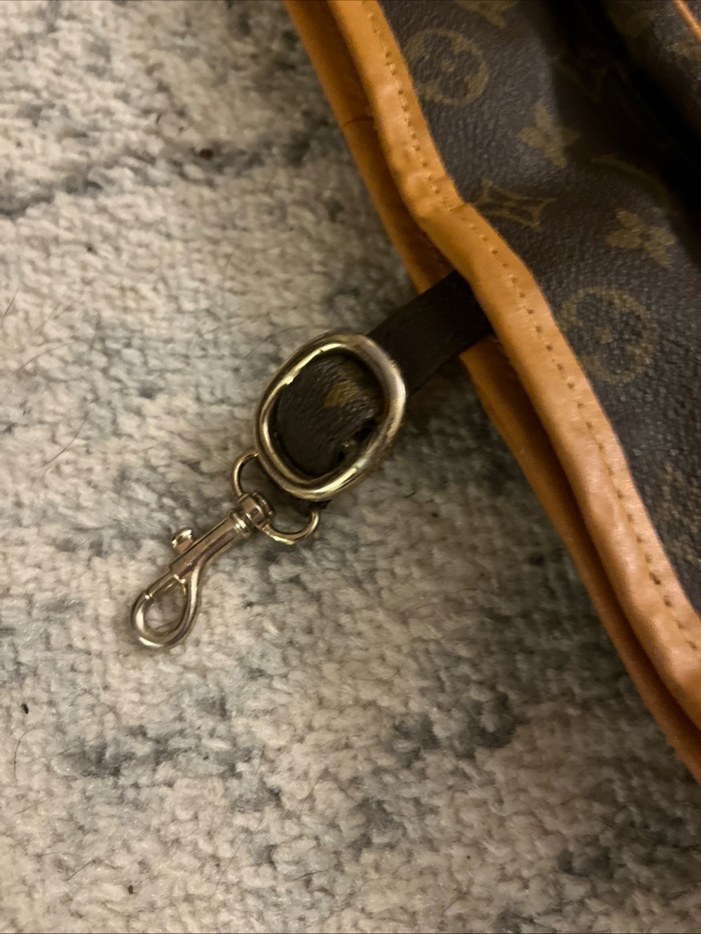 Louis Vuitton Monogram Canvas Garment Bag with Vachetta Trim - Dark Brown - Picture 14 of 14
